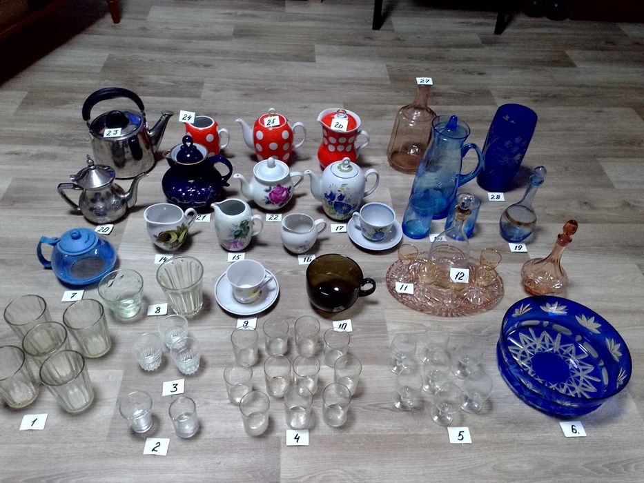 Сервиз чайный советский, столовая посуда