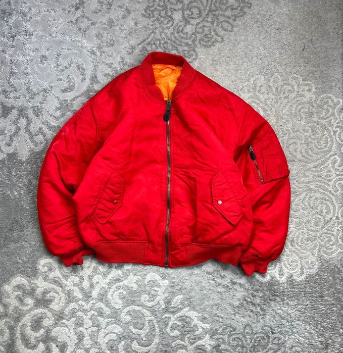 Bomber Jacket MA 1 Flyer’s Intermediate Nylon Vintage 90’s Dwustronna