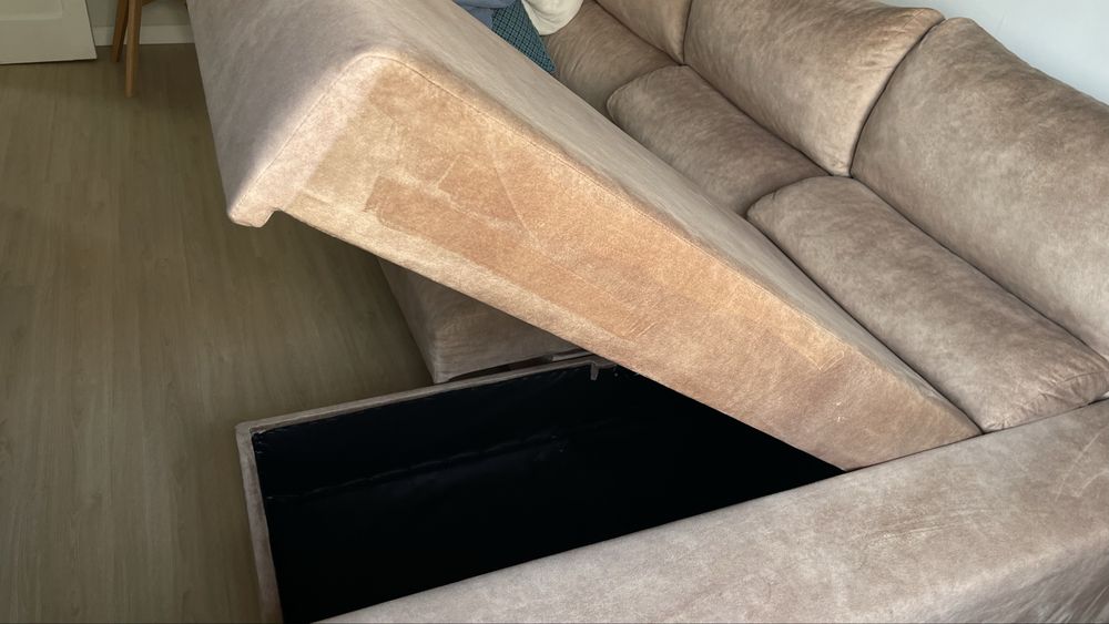 Vendo sofa chemise com bau arrumacao