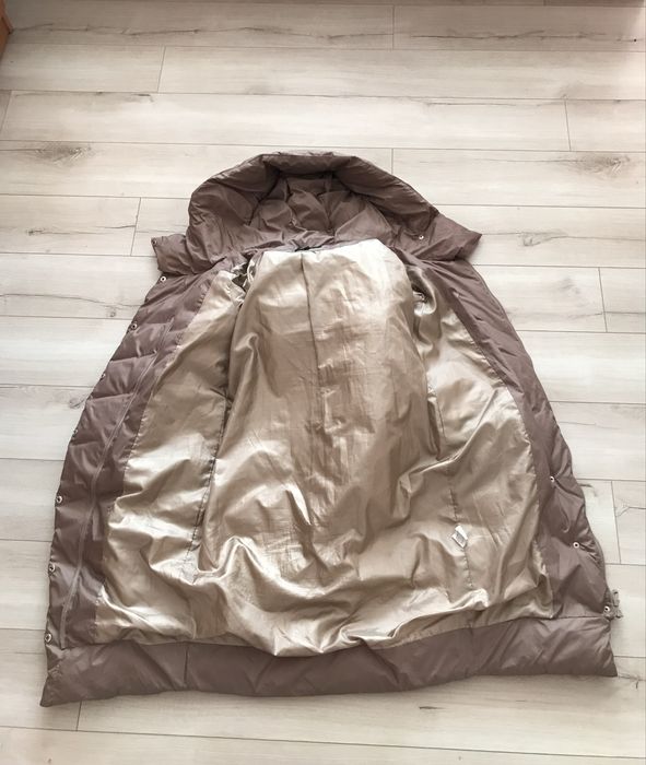Стильний Зимовий довгий пуховик (куртка) з капюшоном, розмір 40-42 (XS/S)