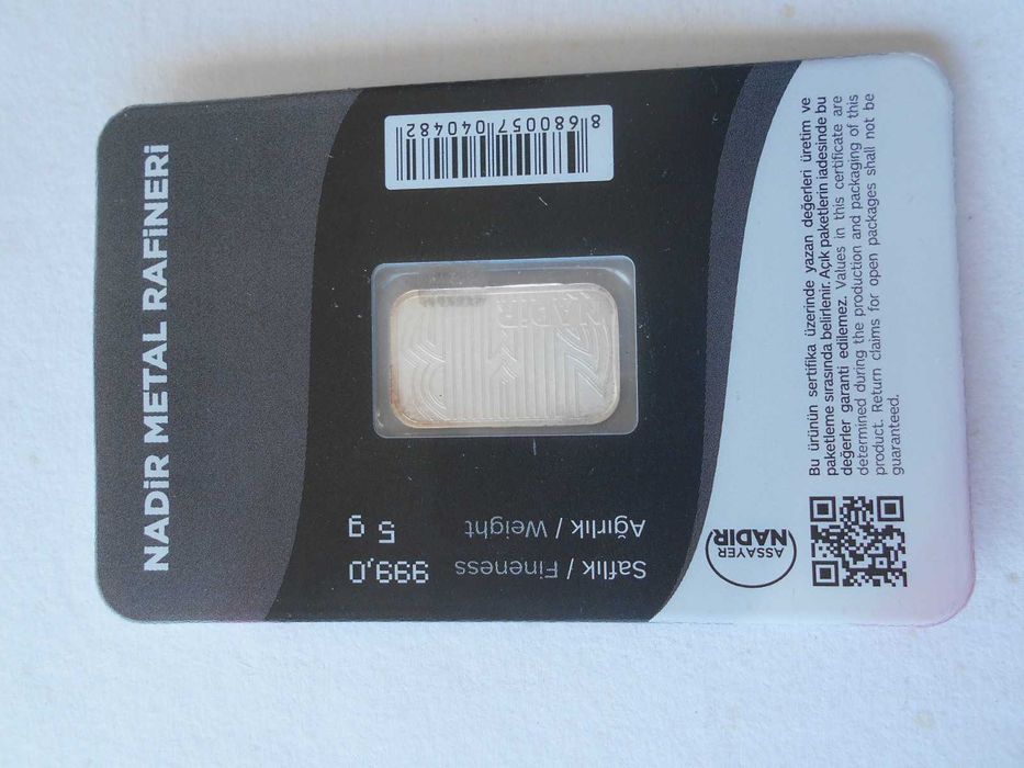 Barra de Prata (NADIR)  5 gr.