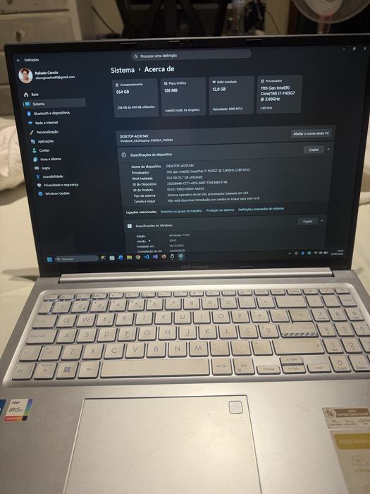 ASUS VivoBook 16 i7 11ª Geração | 12GB RAM | SSD 1TB | Windows 11 Pro