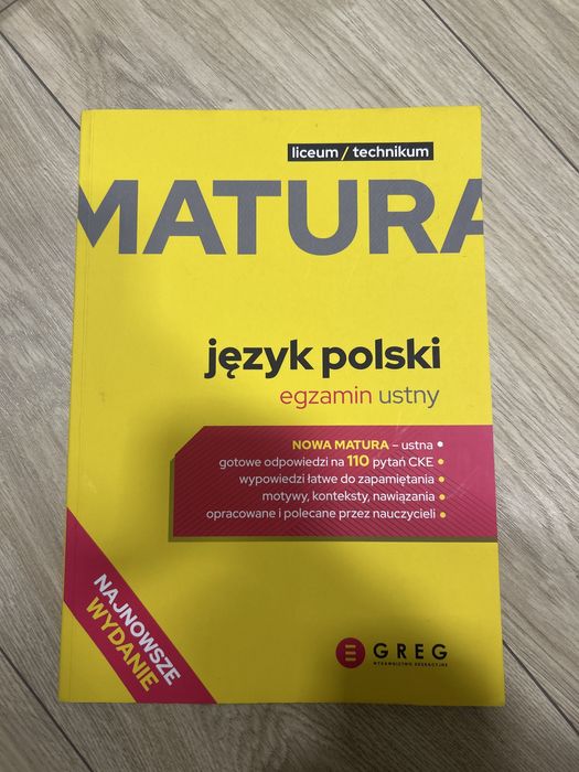 Matura jezyk polski pytania ustne opracowanie