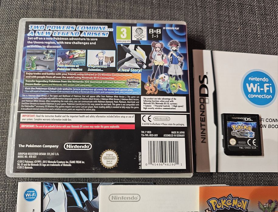 Gra Pokemon black version 2 Nintendo DS