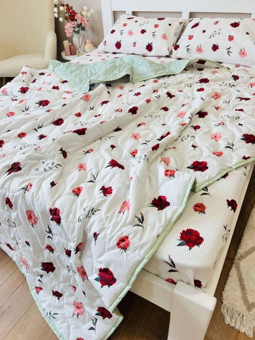 Акція! Жатка  комплект постелі ковдра постельное белье с одеялом Роза