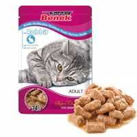 Saszetki dla kota SUPER BENEK Mokra Karma dla kota  Mix Smaków 24x100g