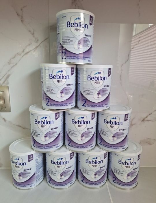 10 puszek mleka Bebilon Pepti Syneo 2 nowa szata graficzna