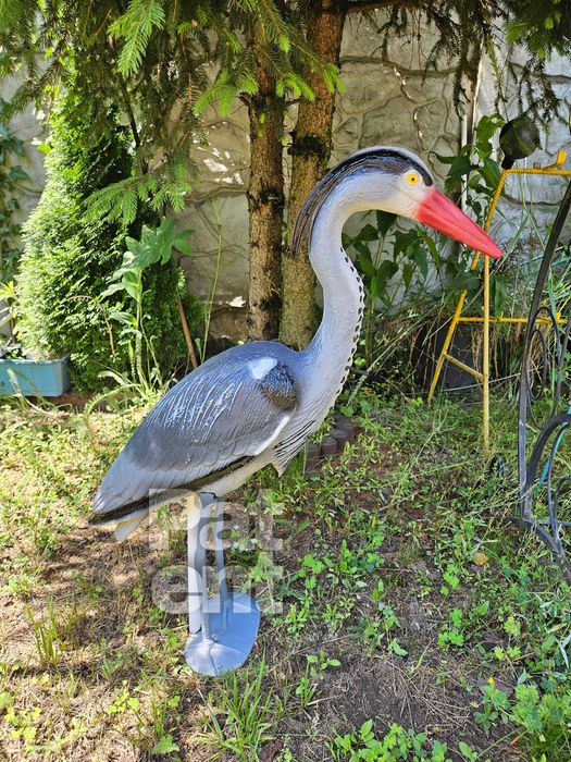 Figurka dekoracja czapla 70 cm wysoka ozdoba dom ogród taras