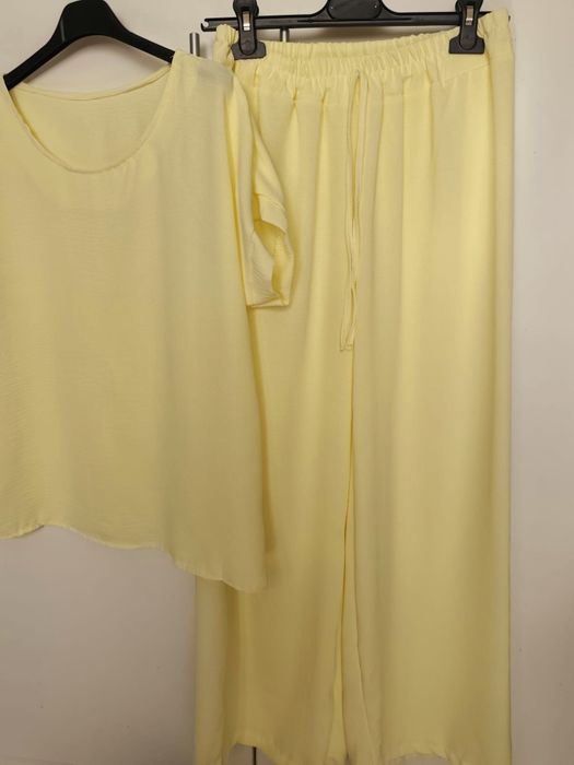 Bananowy komplet letni.uni