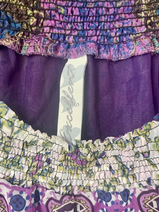 Tunika jedwabna boho chic Excellent S 36 premium silk