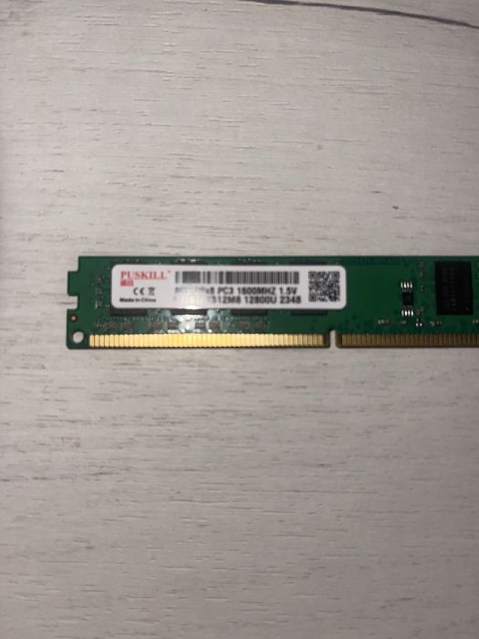 PUSKILL 8GB DDR3 PC3-12800 (1600 MHz), 1.5V. 600 грн за две