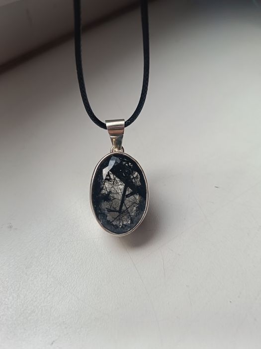 Wisior Kwarc Turmalin 999