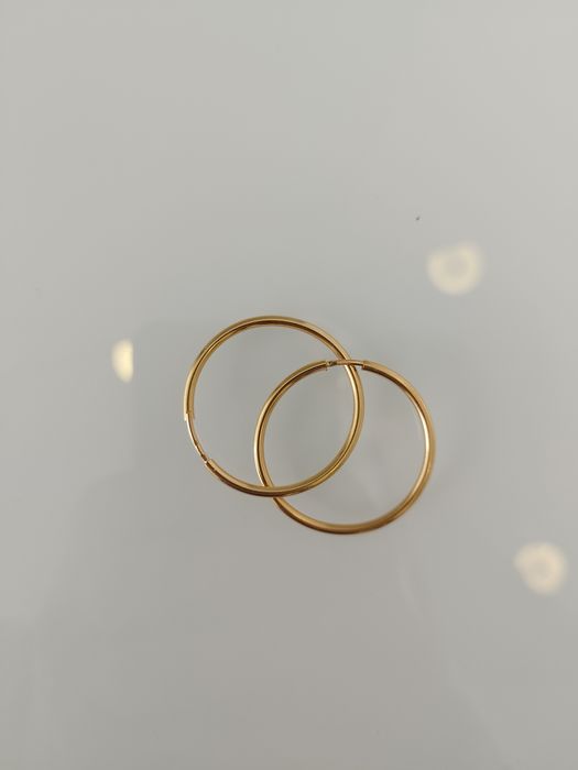 Argolas em ouro de 19,2kt