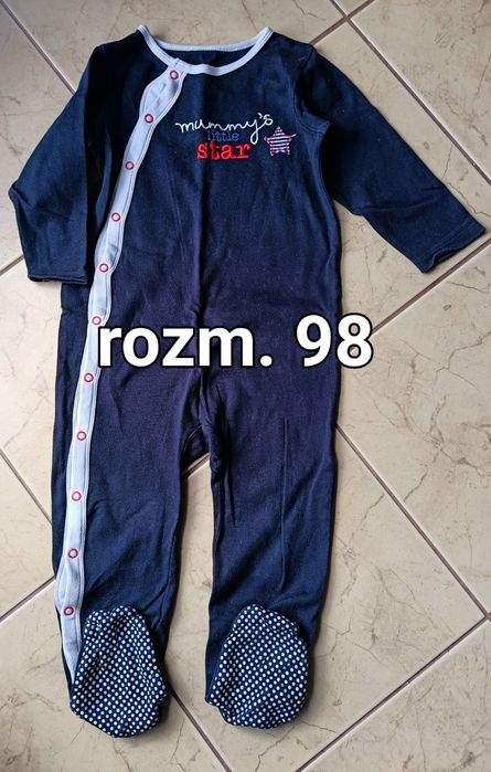 Granatowy pajac Mothercare rozm. 98  mummy's little star