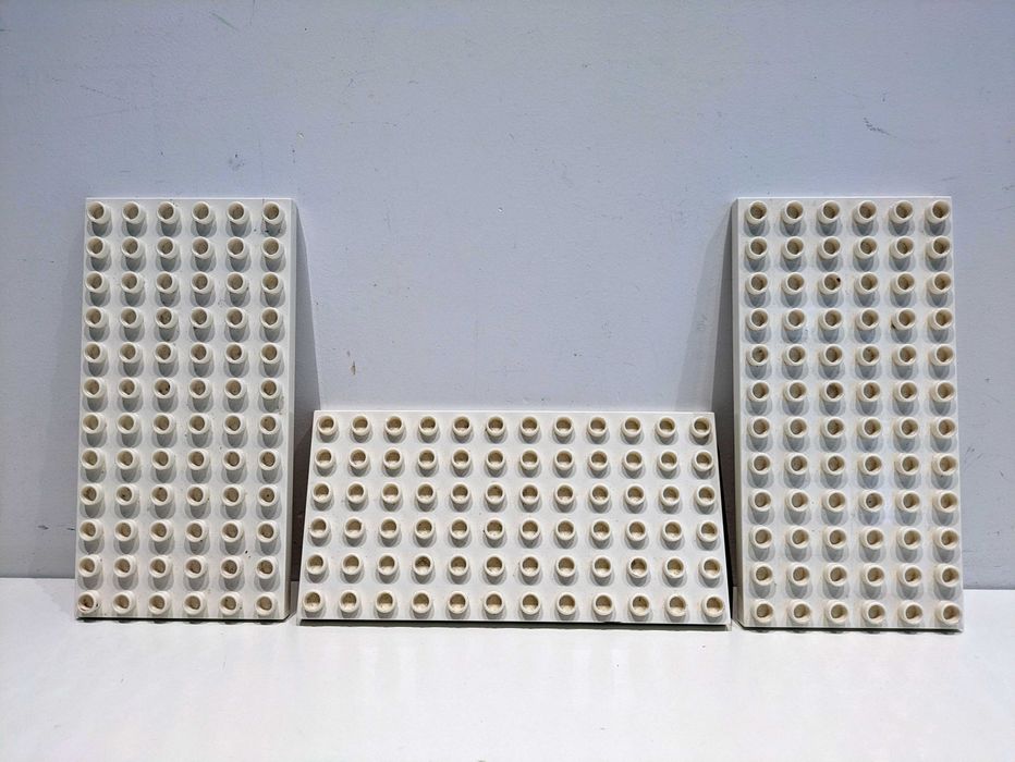 Lego DUPLO biała płyka konstrukcyjna 6 x 12 Plate 4196 3 sztuki