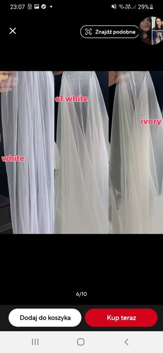 Welon 150 cm ivory white