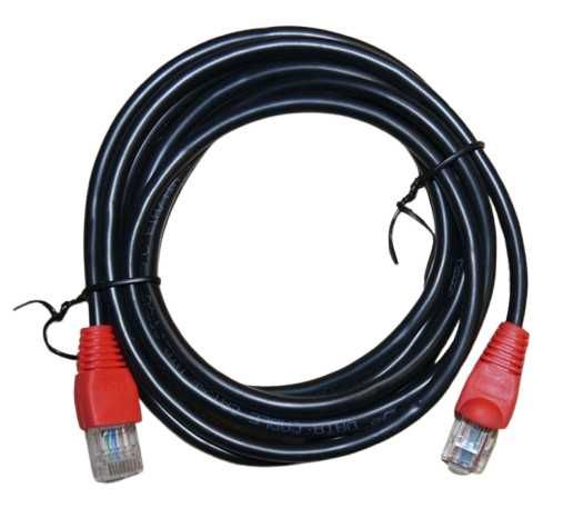 Kabel sieciowy ETHERNTOWY RJ45 Cat 5e CZARNY 2m