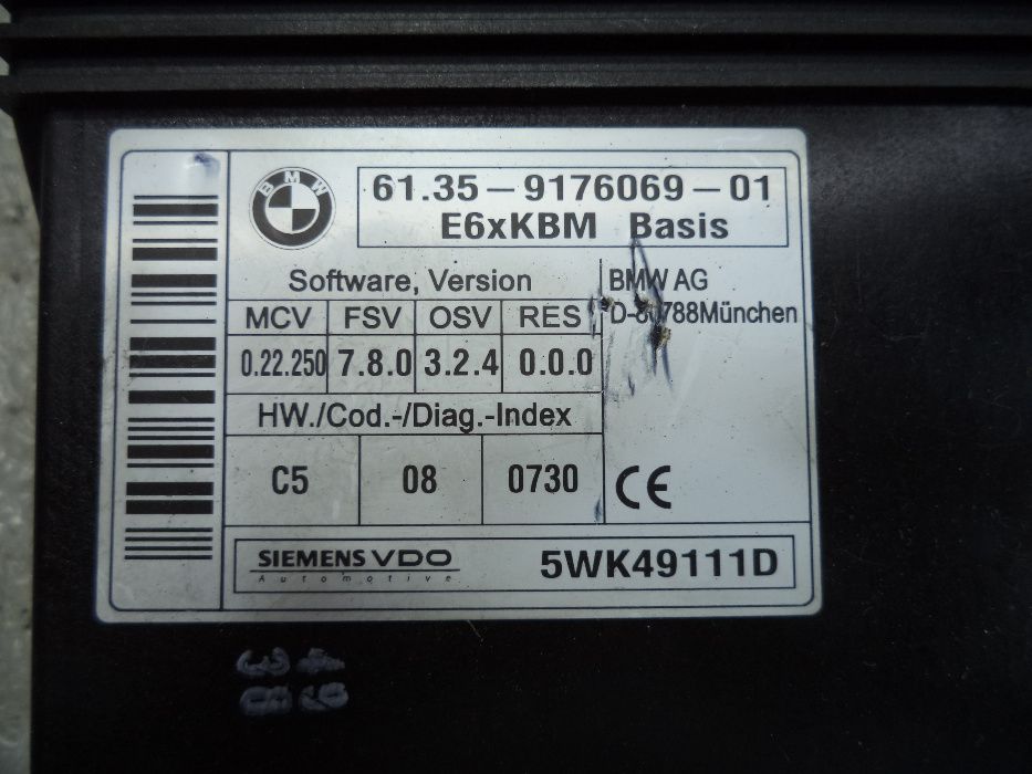 Moduł komfortu BMW E60 E61