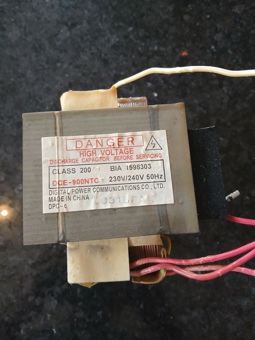 Vendo transformador de microondas