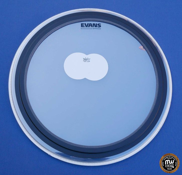 ‼️ Evans - naciąg EMAD II Clear + łatka Falam duża 22" ‼️