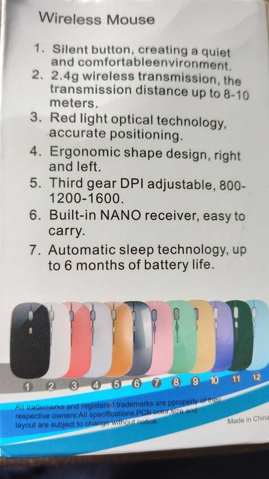 Rato bluetooth e wireless a bateria NOVO!