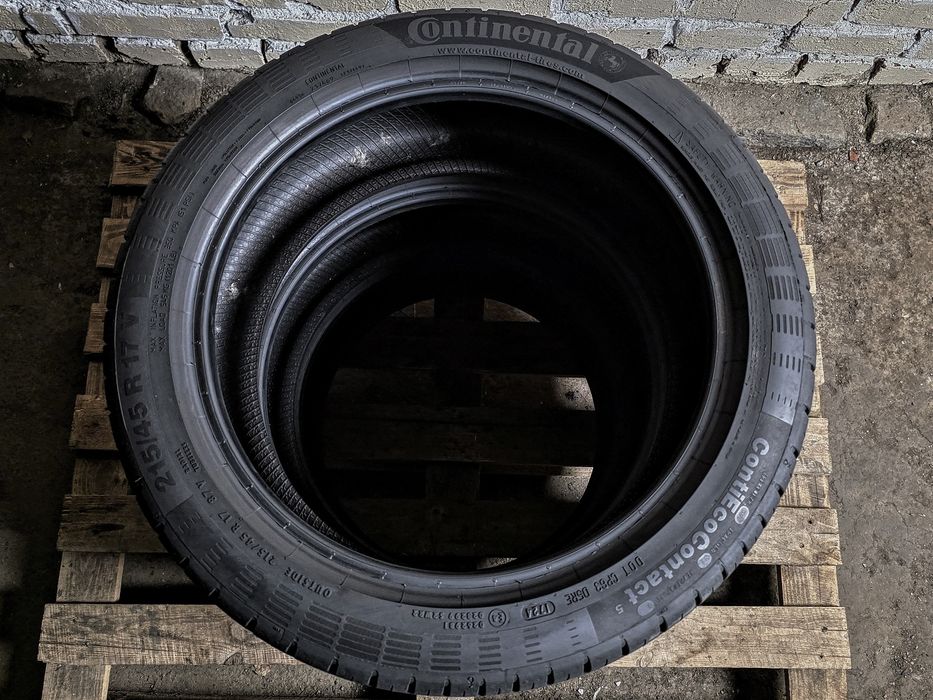 Як нові 215/45r17 Continental | 8mm | 2024 | Made in Germany | Комплект/4шт | Преміум шини | Ідеальний стан, без пошкоджень, без ремонтів