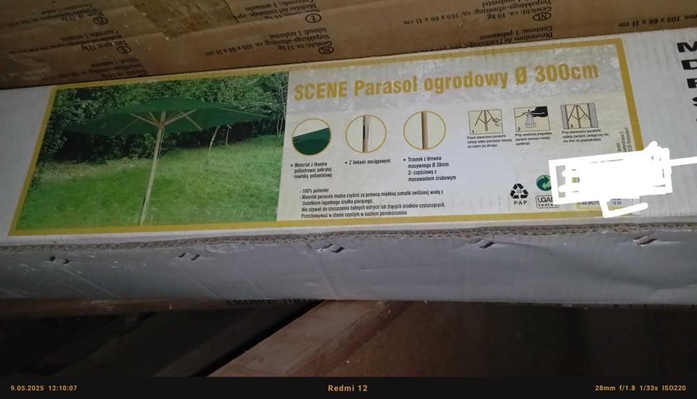 Parasol ogrodowy