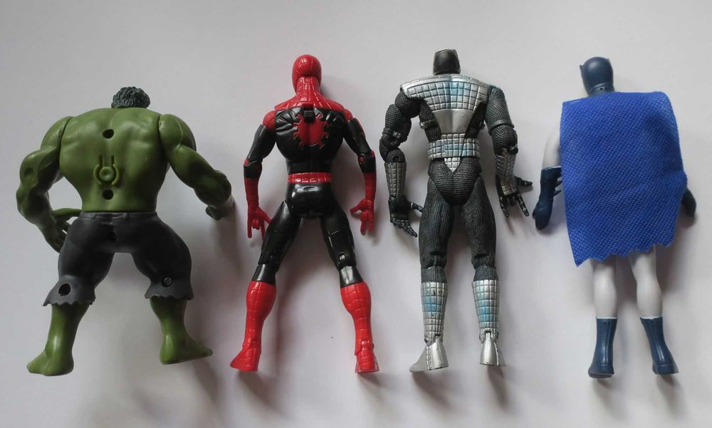 Zestaw 4 szt Hulk, Spiderman Batman itd Marvel Hasbro