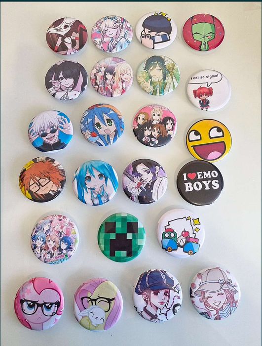 Значки на заказ, 58 мм и 25 мм