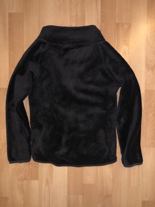 Bluza polarowa pluszowa miś czarna dla dziewczynki H&M 140 tanio