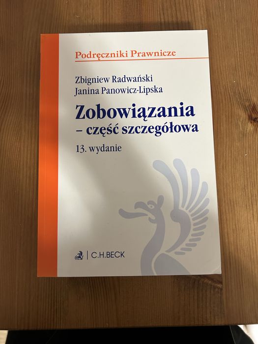 Podręcznik zobowiązania część szczegółowa Radwański Panowicz-Lipska