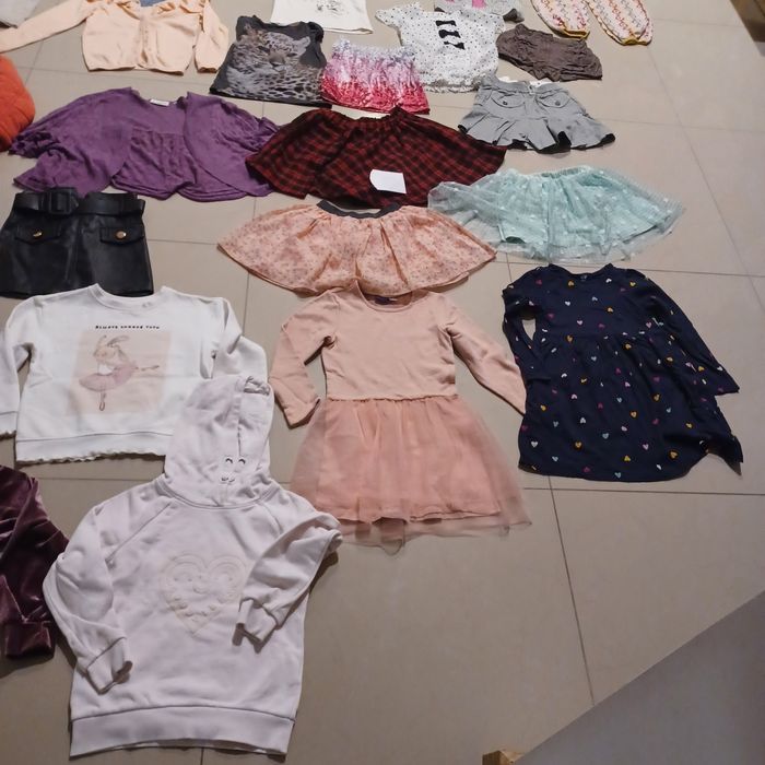 Paka ubranek 110-116 dziewczynka