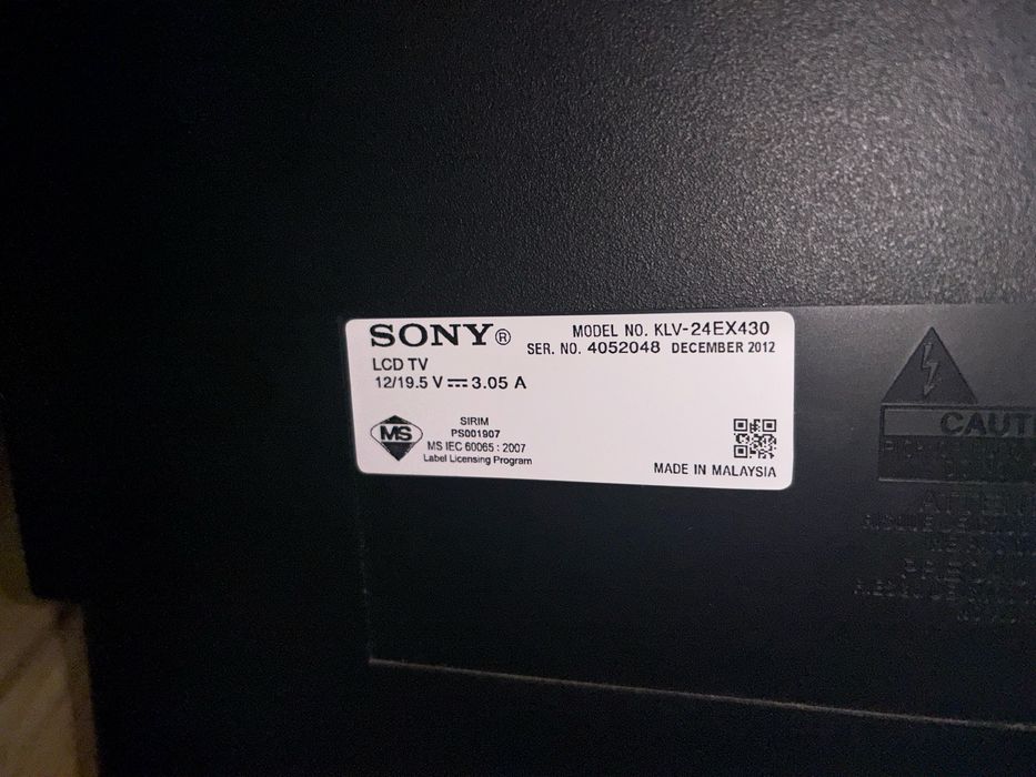 Телевізор Sony KLV-24EX430 [  FULL HD / HDMI / USB ]