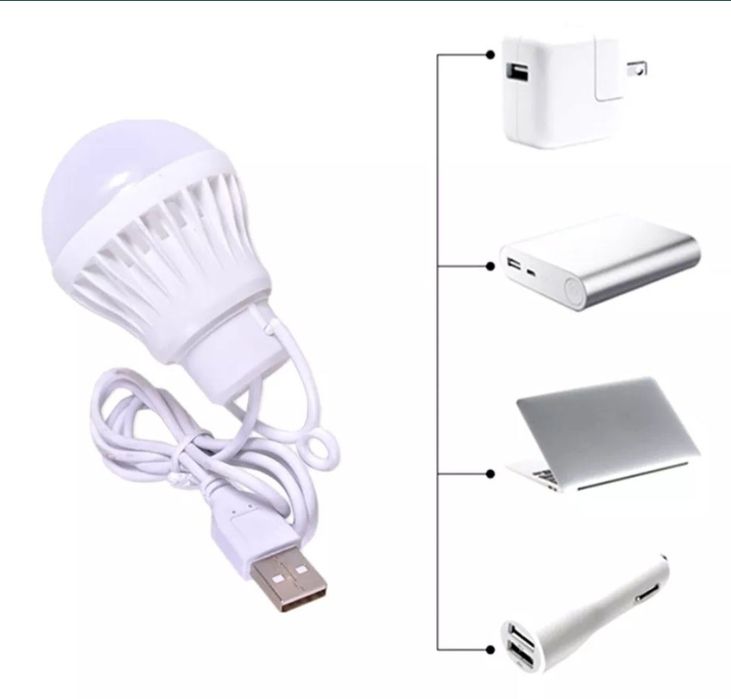 Лед лампочка USB 7w