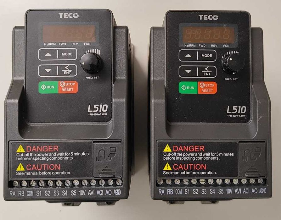 Falownik TECO L510-2P5-H1-N 2 sztuki