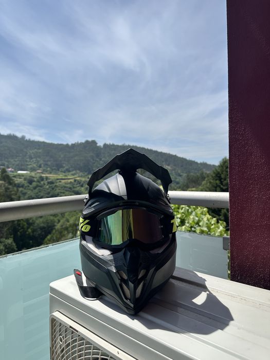 Capacete Scorpion Exo VX-16AIR + óculos 100%
