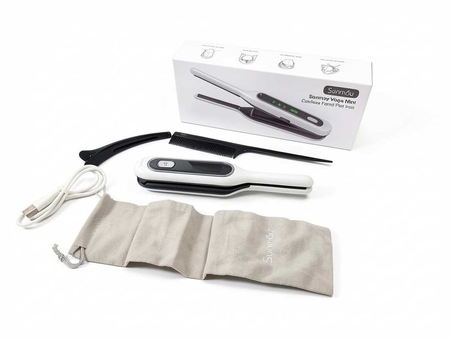 U137 Bezprzewodowa Mini Prostownica Do Włosów Sunmay Voga Mini Cordless Pencil Flat Iron Zestaw Turystyczny Z Etui I Akcesoriami Do Stylizacji