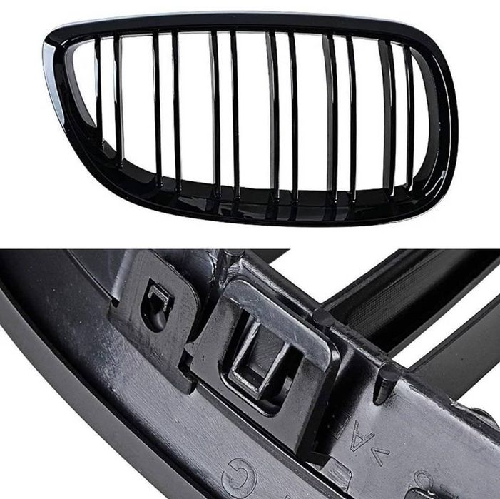 Bmw e92 e93 grelhas duplas preto brilhante