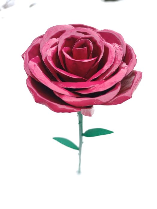 Железная Роза. Искусственная роза. Подарок на 8 марта!  Ручная работа.