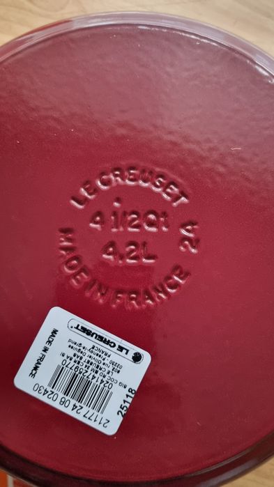 Garnek żeliwny emaliowany LE CREUSET 4.2 L.