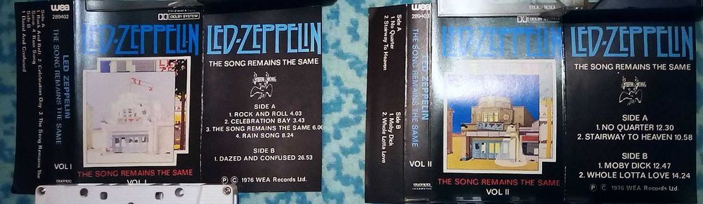 Led Zeppelin The Song Remains The Same vol I i II - MC VEA Records Ltd