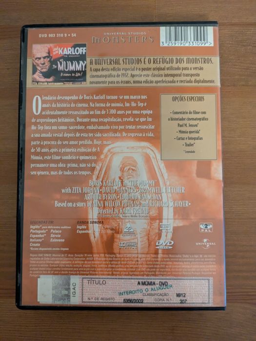 DVD " A Mumia " 1932