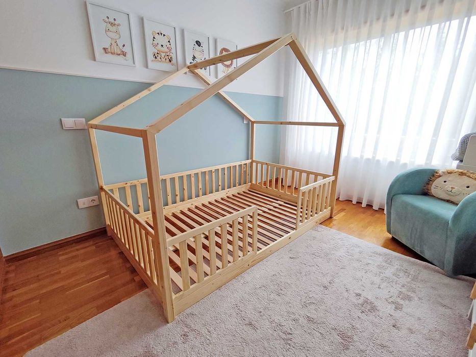 Cama Casinha X para Criança (Montessori)