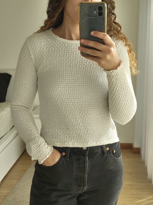 Camisola branca Stradivarius