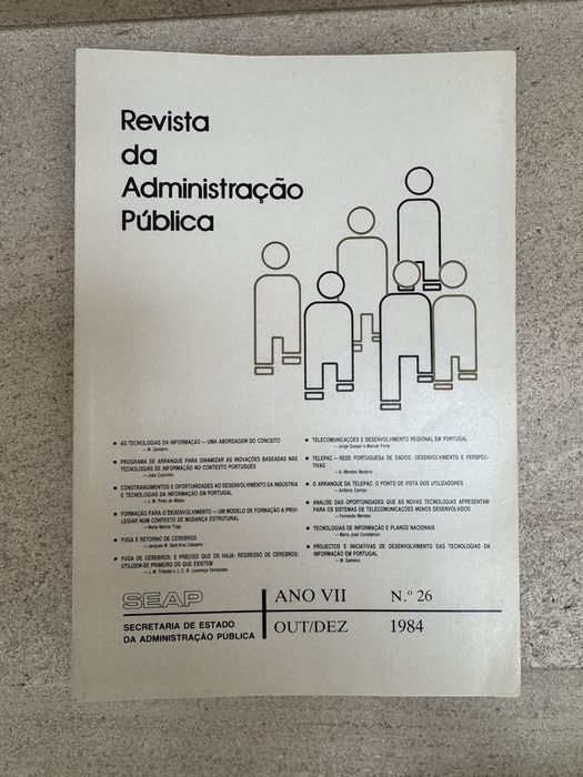 Revista da administração pública 7 volumes de 1984 a 1987