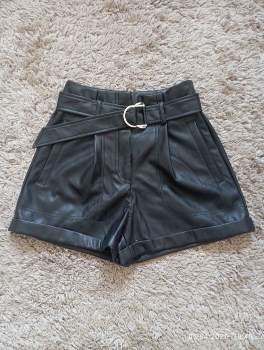 Шорты  из экокожи на девушку р .S (34)