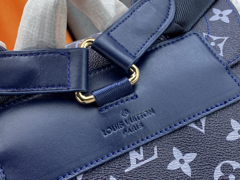 Louis Vuitton Christopher рюкзак мужской синий портфель оригинал