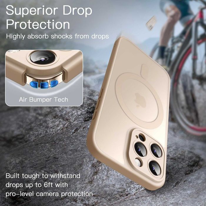 3w1 Etui Magnetyczne iPhone 16 Pro Max 6,9 Cala MagSafe+2 szkła