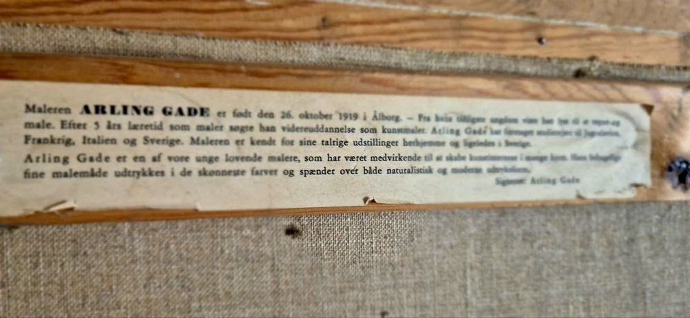 Obraz olejny 86 x 66 w drewnianej ramie, 1919r