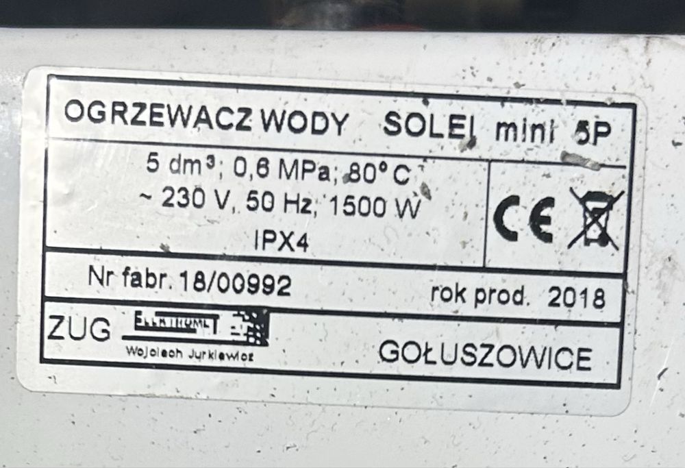 ogrzewacz wody solei mini